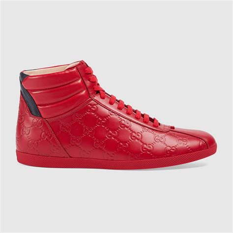 gucci sneakers blue and red